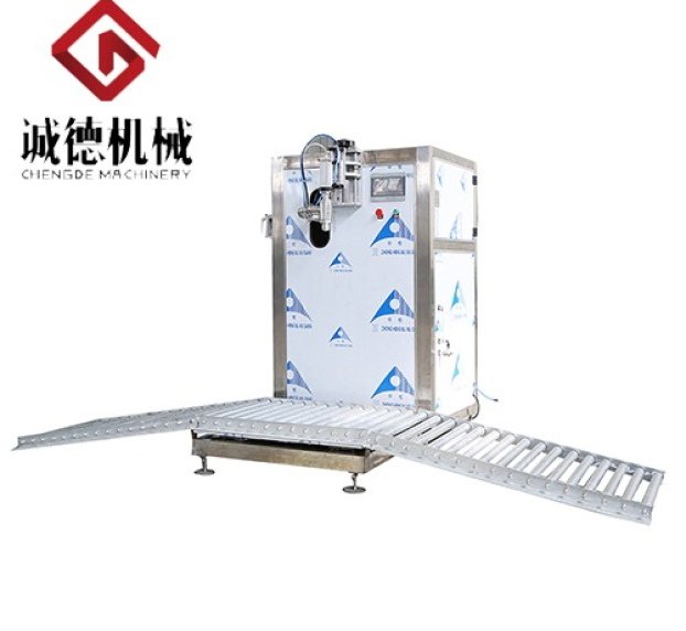 Máy chiết rót định lượng đầu đơn bán tự động 10-20L