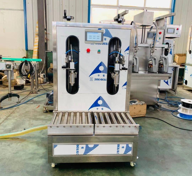 Máy chiết rót định lượng 2 đầu bán tự động 10-20L