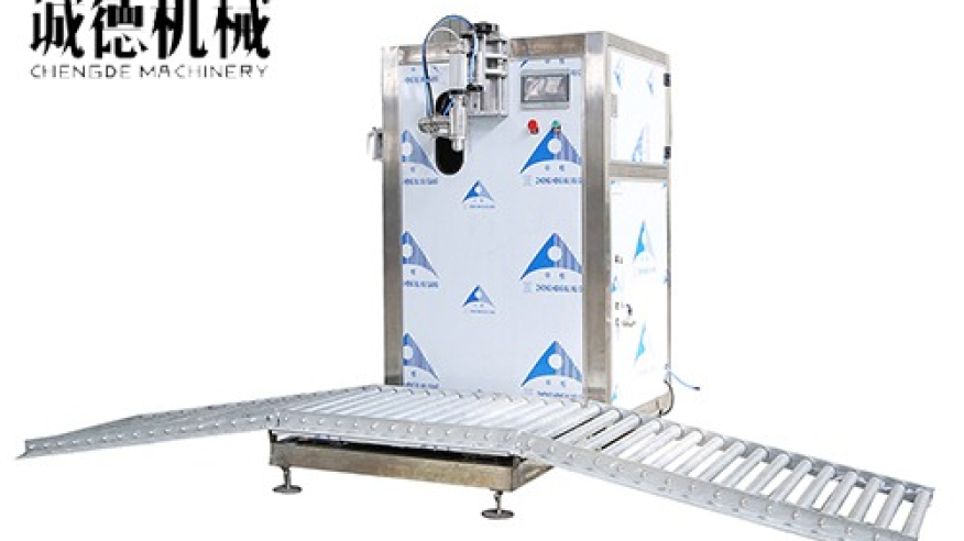 Máy chiết rót định lượng đầu đơn bán tự động 10-20L