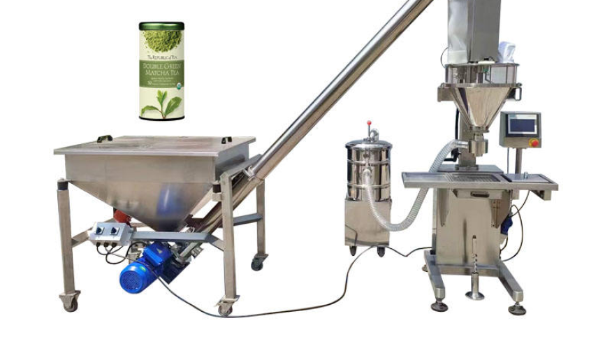 Máy chiết rót bột bán tự động