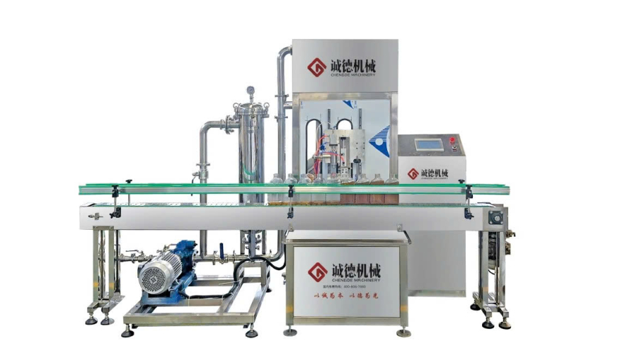 Máy chiết rót đơn với bơm servo