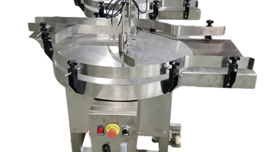Máy sắp chai dạng đĩa tròn