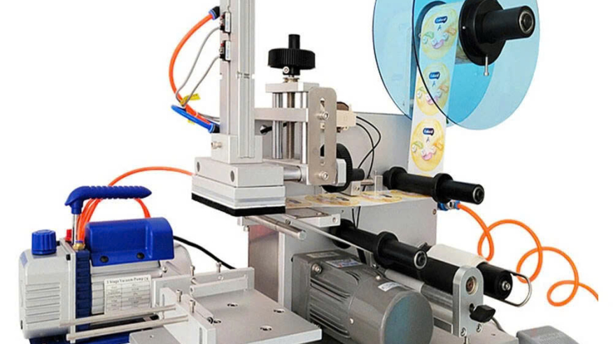Máy dán nhãn chai tròn bán tự động