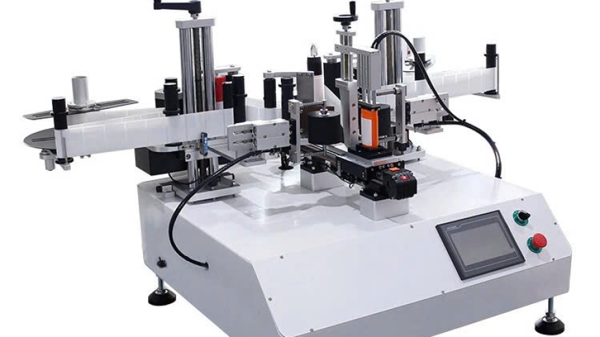 Máy dán nhãn hai mặt bán tự động